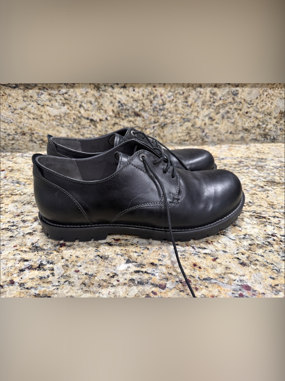 Birkenstock Black Leather Men's Dress Shoes